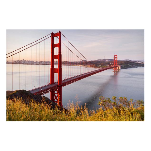 Magnettafel Skyline Golden Gate Bridge in San Francisco