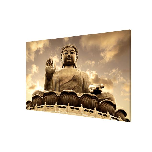 Magnettafel Großer Buddha Sepia