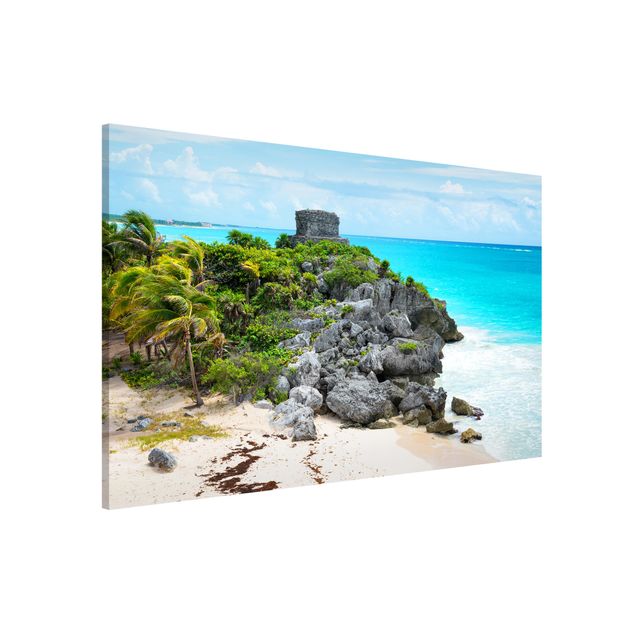 Magnettafel Büro Karibikküste Tulum Ruinen