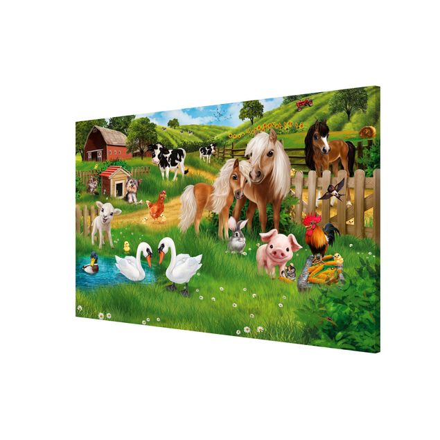 Wandbilder Tiere auf dem Bauernhof