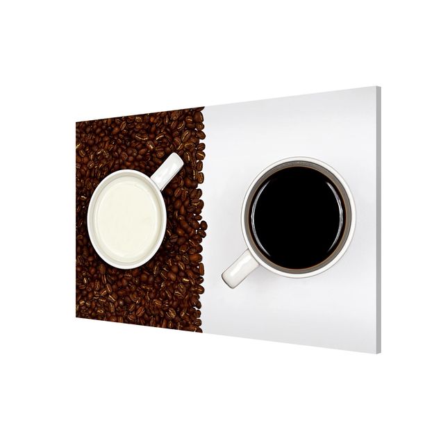 Magnettafel mit Motiv Milchkaffee