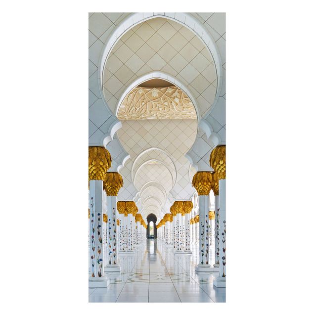 Magnettafel Skyline Moschee in Abu Dhabi