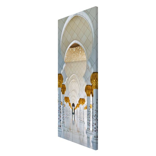 Magnettafel weiß Moschee in Abu Dhabi