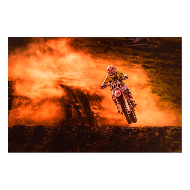 Bilder für die Wand Motocross im Staub