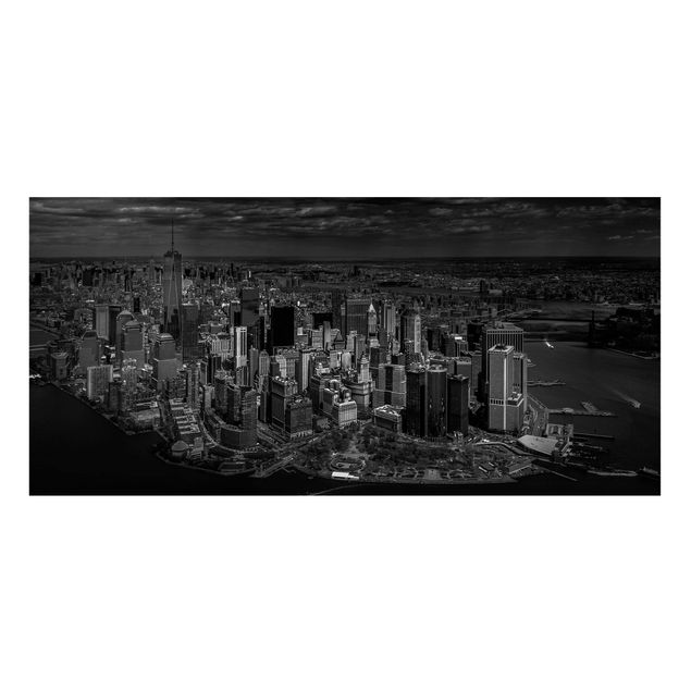 Magnettafel Skyline New York - Manhattan aus der Luft