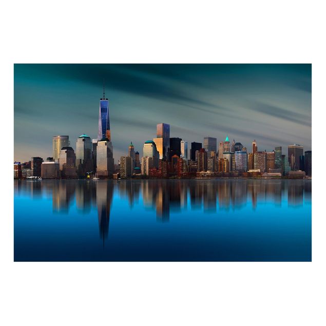 Magnettafel Skyline New York World Trade Center