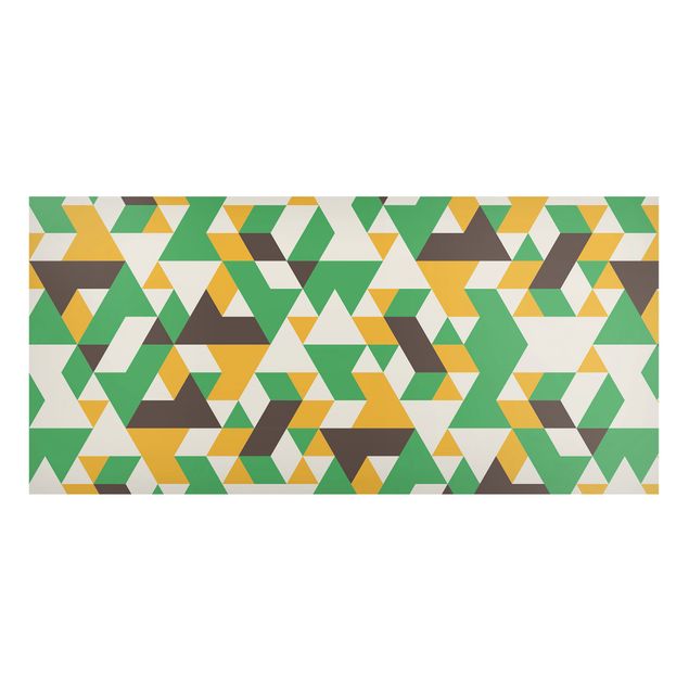 Schöne Wandbilder No.RY34 Green Triangles