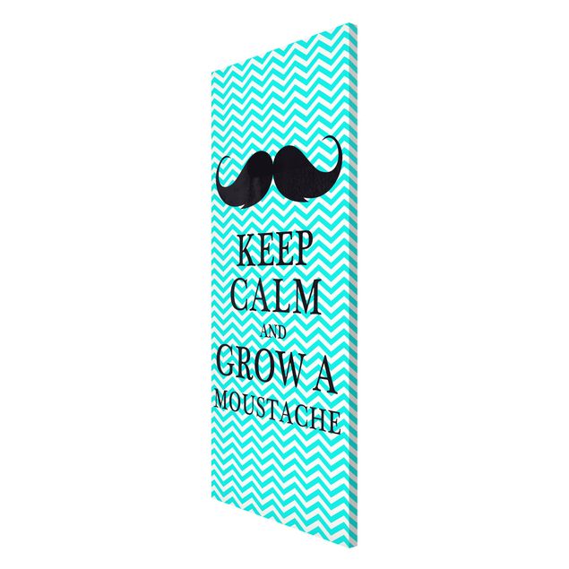 Bilder für die Wand No.YK26 Keep Calm and Grow a Moustache