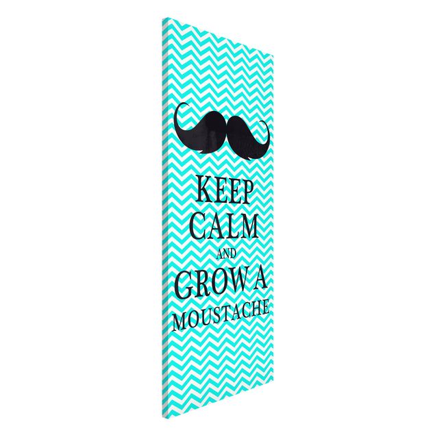 Magnettafel Büro No.YK26 Keep Calm and Grow a Moustache