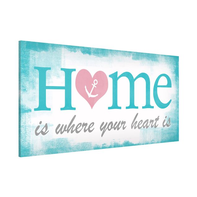 Magnettafel Büro No.YK33 Home Is Where your Heart is