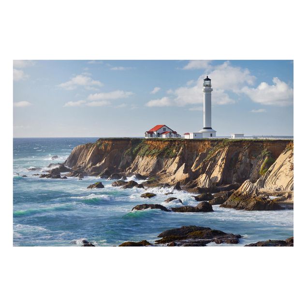 Magnettafel Strand Point Arena Lighthouse Kalifornien