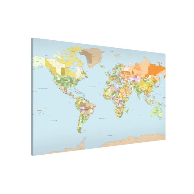 Weltkarte Tafel Politische Weltkarte