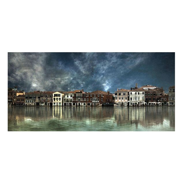 Magnettafel Skyline Reflexionen in Venedig
