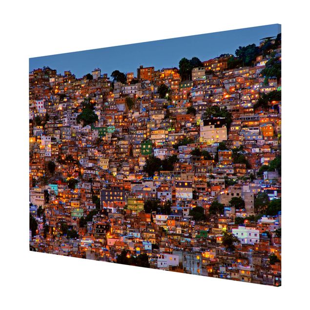 Bilder für die Wand Rio de Janeiro Favela Sonnenuntergang