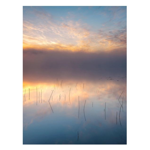 Bilder für die Wand Sonnenaufgang schwedischer See