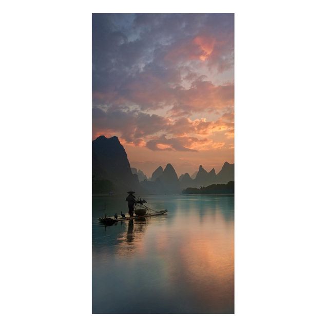 Bilder für die Wand Sonnenaufgang über chinesischem Fluss