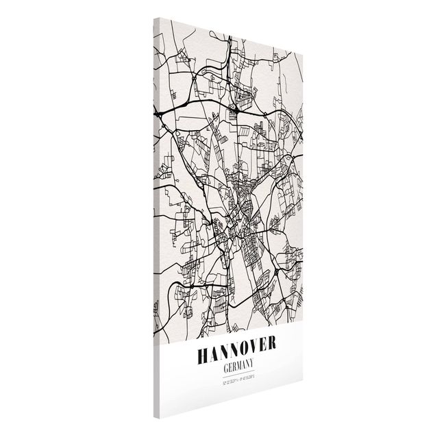 Magnettafel Büro Stadtplan Hannover - Klassik
