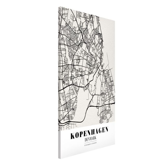 Magnettafel Büro Stadtplan Kopenhagen - Klassik
