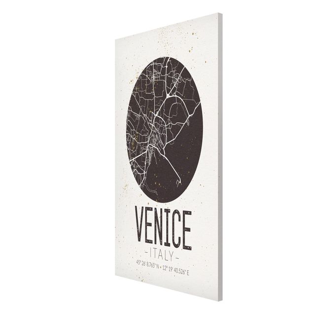 Schöne Wandbilder Stadtplan Venice - Retro