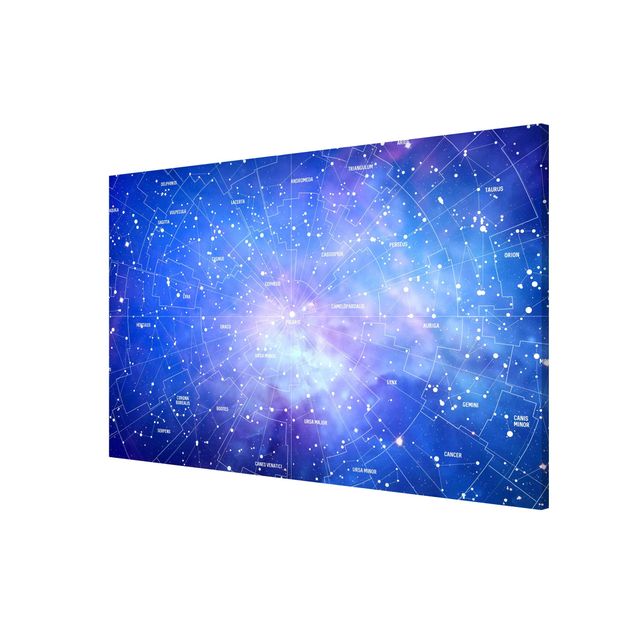 Magnettafel mit Motiv Sternbild Himmelkarte