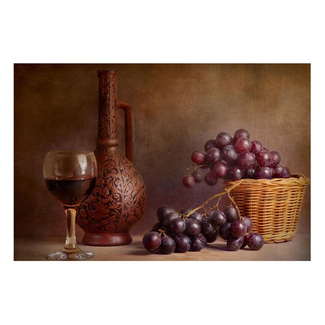 Wandbilder Stillleben mit Weintrauben