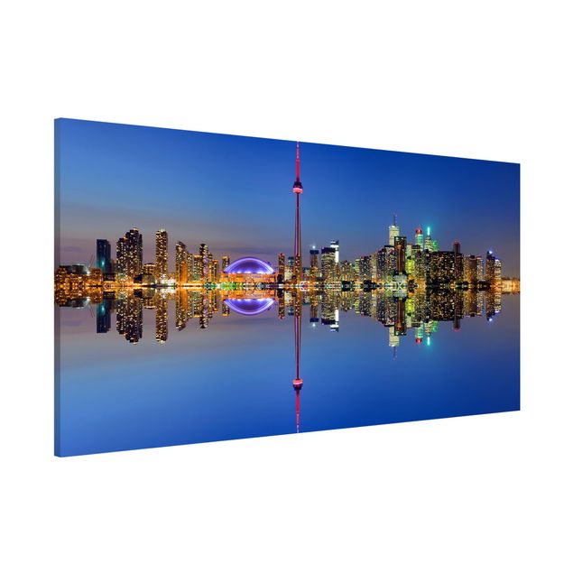 Magnettafel Büro Toronto City Skyline vor Lake Ontario