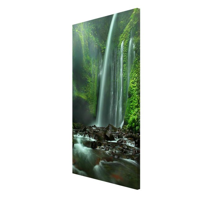 Magnettafel mit Motiv Tropischer Wasserfall