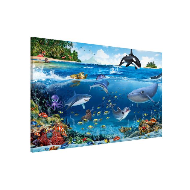 Wandbilder Tiere Unterwasserwelt mit Tieren