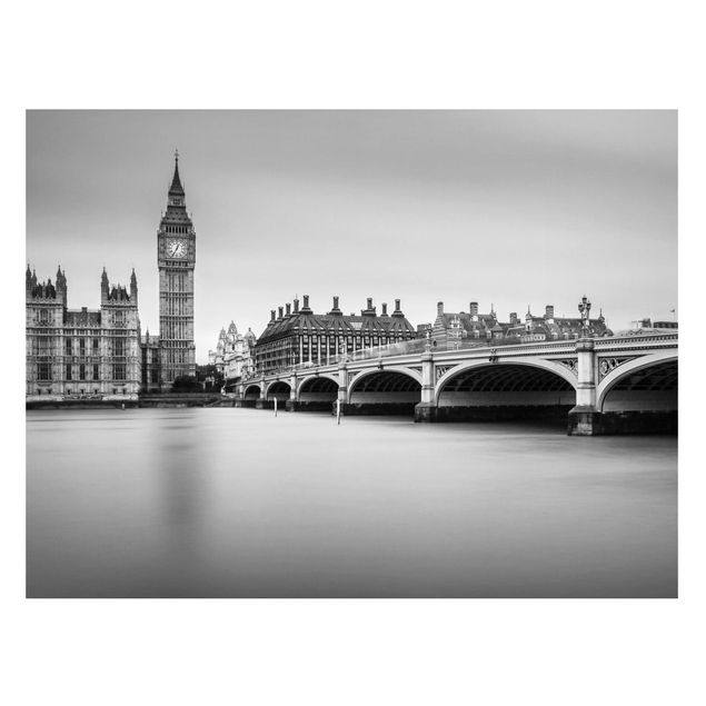 Magnettafel Skyline Westminster Brücke und Big Ben