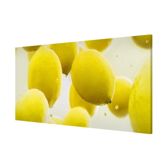 Magnettafel Zitronen im Wasser