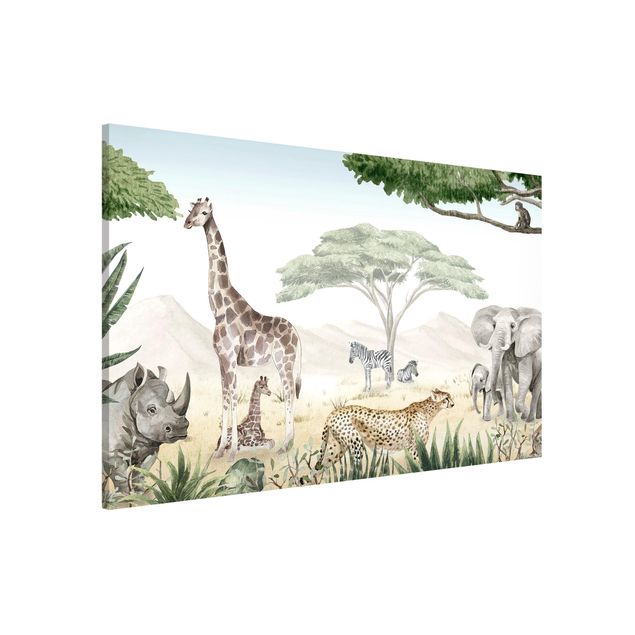 Wandbilder Tiere Majestätische Tierwelt der Savanne