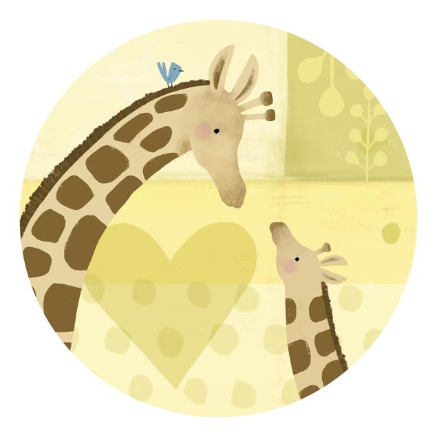 Moderne Tapeten Mama und ich - Giraffen