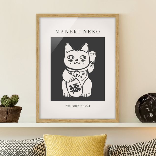 Wandbilder Tiere Maneki Neko - Die Glückskatze