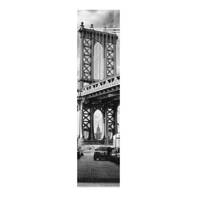 Schiebegardinen Schiene 3-läufig Manhattan Bridge in America