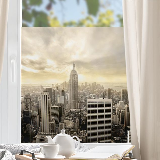 Fensterbild Skyline Manhattan Dawn