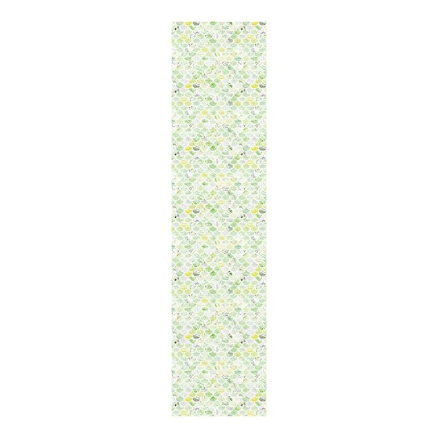 Schiebegardinen mit Motiv 3-teilig Marmor Muster Frühlingsgrün