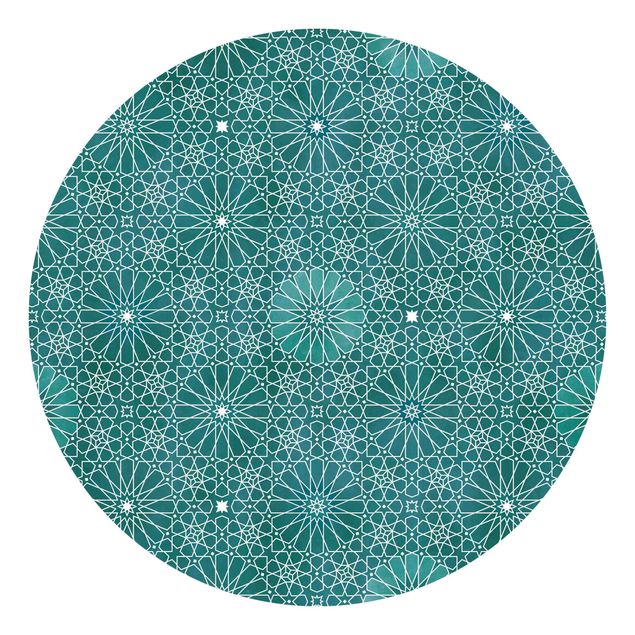 Tapeten mit Muster Marokkanisches Blumen Muster