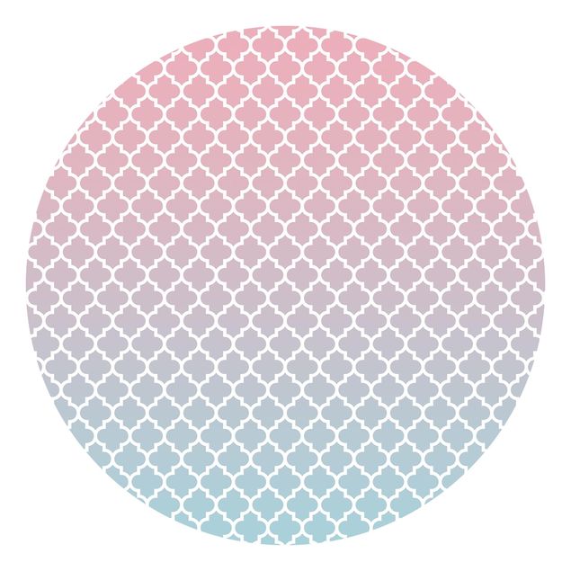 Tapeten mit Muster Marokkanisches Muster mit Verlauf in Rosa Blau