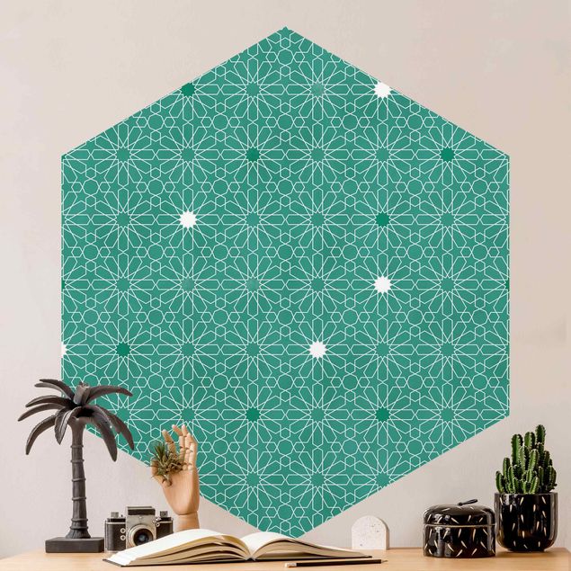Tapete Marokkanisches Sternen Muster