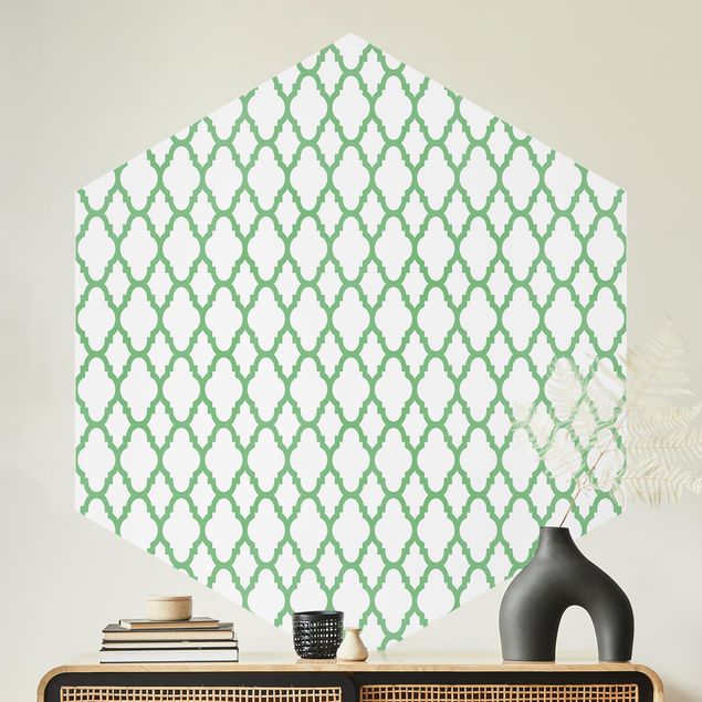 Geometrische Muster Tapete Marokkanisches Waben Linienmuster