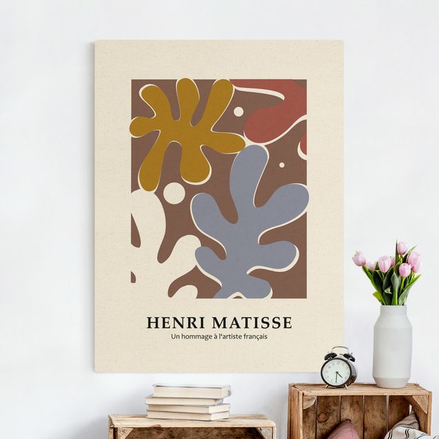Wandbilder XXL Matisse Hommage - Formen mit Punkten