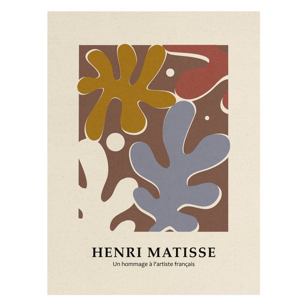 Leinwandbilder Matisse Hommage - Formen mit Punkten