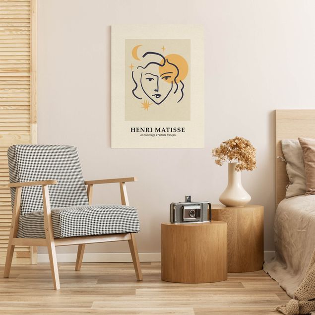 Wandbilder Matisse Hommage - Frauengesicht