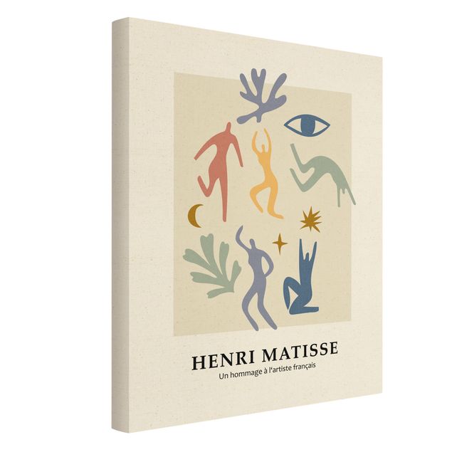 Leinwandbild Natur - Matisse Hommage - Freudentanz II - Hochformat 3:4
