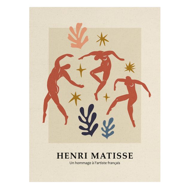 Leinwandbild Natur - Matisse Hommage - Freudentanz - Hochformat 3:4