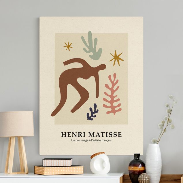 Kunstdrucke auf Leinwand Matisse Hommage - Im Garten
