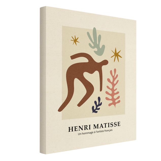 Leinwandbild Natur - Matisse Hommage - Im Garten - Hochformat 3:4