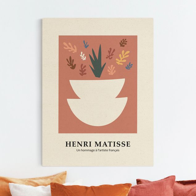 Leinwandbilder XXL Matisse Hommage - Pflanzen