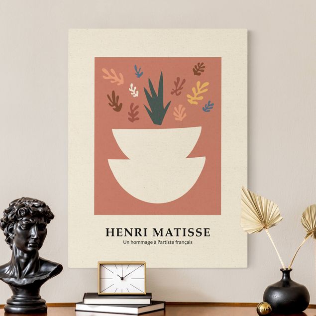 Leinwand Kunstdruck Matisse Hommage - Pflanzen
