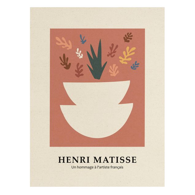 Bilder auf Leinwand Matisse Hommage - Pflanzen